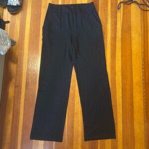 Cider Mid-Waist Black Trousers